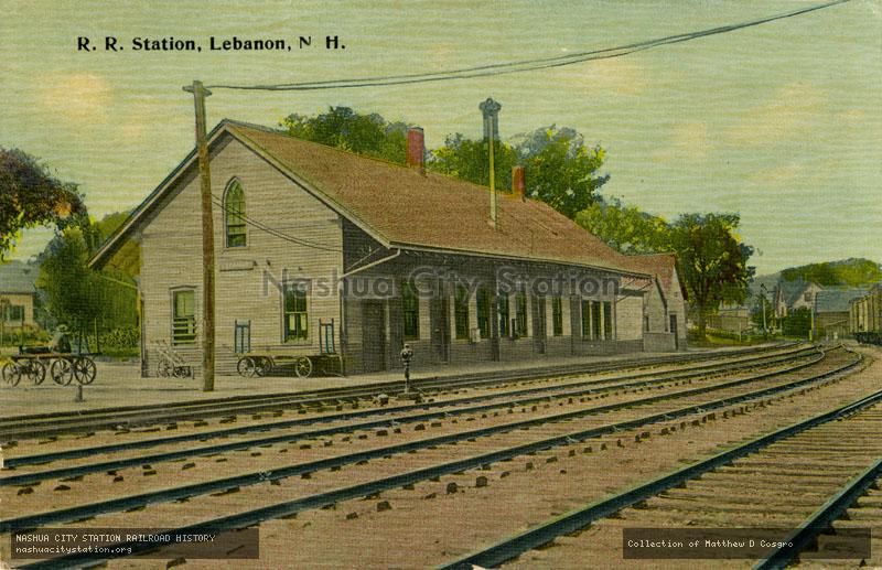 Postcard: Railroad Station, Lebanon, N.H.